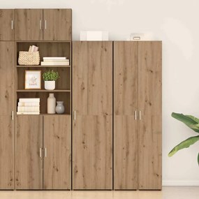 vidaXL Highboard από δρυ 50x42.5x185 εκ. Σχεδιασμένο ξύλο
