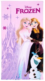 Πετσέτα Θαλάσσης Παιδική Frozen 88 Quick Dry Pink DimCol Θαλάσσης 70x140cm Microfiber