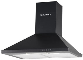 Silifo Απορροφητήρας Καμινάδα Sf6622 Μαύρος 60cm (4 Έτη Εγγύηση Ελληνικής Αντιπροσωπείας)