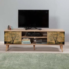 Έπιπλο τηλεόρασης Soho μελαμίνη sonoma 140x40x50εκ