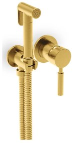 La Torre Flush mix Gold Brushed Εντοιχιζόμενος μίκτης με μεταλλικό ντουζάκι+σπιράλ