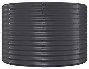 vidaXL Ζαρντινιέρα Ανθρακί 249x100x68εκ Γαλβανισμένος χάλυβας