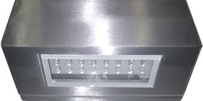 Led φωτιστικό επίτοιχο ορθογώνιο σατινέ 1.6W μπλε φως μονής κατεύθυνσης 24led 230V στεγανό IP54
