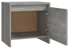 vidaXL Κομοδίνο Γκρι Sonoma 45x34x44,5 εκ. από Επεξεργασμένο Ξύλο