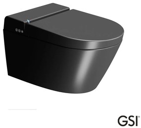 GSI Pura 59 Swirlflush Λεκάνη Κρεμαστή με Ενσωματωμένο Ηλεκτρονικό Κάλυμμα Μπιντέ Ardesia