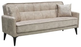 PERTH Καναπές – Κρεβάτι με Αποθηκευτικό Χώρο, 3Θέσιος Ύφασμα Cappuccino Sofa:210x80x75 Bed:180x100cm