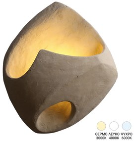 Φωτιστικό τοίχου-απλίκα Berzea pakoworld G4 led σε κρεμ απόχρωση 22.5x26x90εκ
