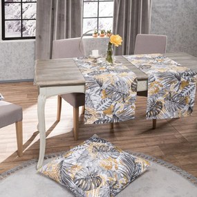 Μαξιλαροθήκη Διακοσμητική Frontera Grey-Gold Teoran 65Χ65 Cotton-Polyester