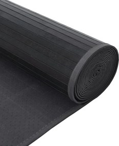 vidaXL Χαλί Ορθογώνιο Γκρι 100 x 200 εκ. Μπαμπού