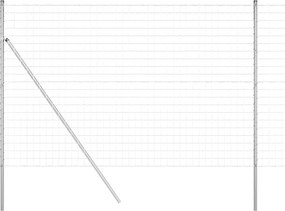 vidaXL Φράχτης Εuro 1,5 x 10 m Σίδηρος με επικάλυψη PVC