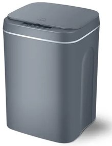 HOME USE κάδος απορριμμάτων HUH-0190, αυτόματο άνοιγμα, 16lt, γκρι