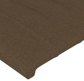 vidaXL Κεφαλάρια Σκ. Καφέ 160x5x78/88 εκ. Ύφασμα