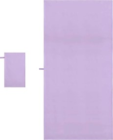 vidaXL Σύνολο πετσέτας αθλητισμού 2 pcs Μοβ ύφασμα