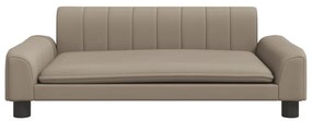 vidaXL Καναπές Παιδικός Καπουτσίνο 90x53x30 εκ. από Συνθετικό Δέρμα
