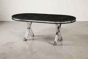 Stewehome Σετ Τραπεζαρίας Polo Μεταλλικές Καρέκλες 170x90x75 cm