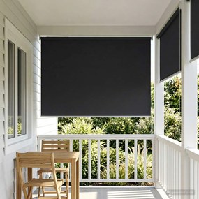 vidaXL Ρολό Κουρτίνα UV Προστασία Ανθρακί 140 x 140 cm Πολυεστέρας