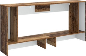 vidaXL Τραπέζι κονσόλας Ριγέ Παλιό ξύλο 155 x 29 x 74 εκ.