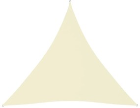 Πανί Σκίασης Τρίγωνο Κρεμ 4,5 x 4,5 x 4,5 μ. από Ύφασμα Oxford - Κρεμ