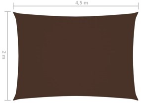 Πανί Σκίασης Ορθογώνιο Καφέ 2 x 4,5 μ. από Ύφασμα Oxford - Καφέ