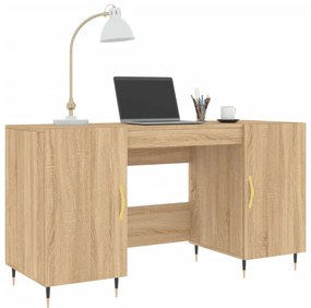 vidaXL Γραφείο Sonoma Δρυς 140 x 50 x 75 εκ. από Επεξεργασμένο Ξύλο