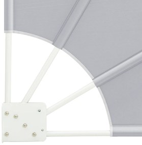 vidaXL Αδιάφανο σκίαστρο μπαλκονιού Γκρι 160 x 160 cm ύφασμα