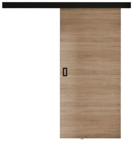 Συρόμενες πόρτες Dover 215, 20 kg, Sonoma οξιά, Πλαστικοποιημένη μοριοσανίδα, Ανοιχτό καφέ, Αλουμίνιο | Epipla1.gr