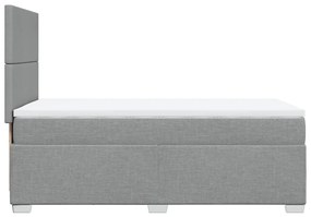 ΚΡΕΒΑΤΙ BOXSPRING ΜΕ ΣΤΡΩΜΑ ΑΝΟΙΧΤΟ ΓΚΡΙ 90X200 ΕΚ. ΥΦΑΣΜΑΤΙΝΟ 3292664