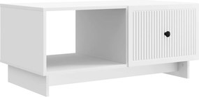 vidaXL Τραπεζάκι σαλονιού Λευκό 90 x 50 x 40 cm Επεξεργασμένο Ξύλο