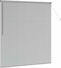 vidaXL Βενετσιάνικες Ρόδες Ασημί 175 x 155 εκ Αλουμίνιο