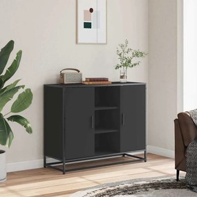 VidaXL Μπουφές Μαύρος 92x35x76 εκ. από Επεξεργασμένο Ξύλο