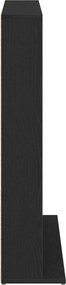 vidaXL Ντουλάπα CD Μαύρη Δρυς 33 x 23,5 x 97,5 εκ. Επεξεργασμένο Ξύλο