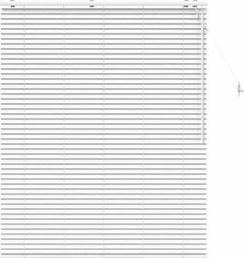 vidaXL Βενετσιάνικη Σκίαση Λευκό 130 x 160 εκ 35 mm