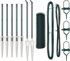 vidaXL Στύλος Περιφράξεων Πράσινο 10 x 0,6 μ (13 μμ δίχτυ)