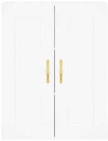 vidaXL Ντουλάπι Τοίχου Λευκό 69,5 x 34 x 90 εκ. από Επεξεργασμένο Ξύλο