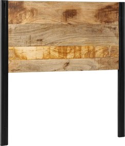 vidaXL κεφαλάρι 100 cm από μασίφ ξύλο Mango και σίδερο
