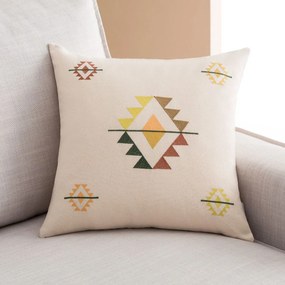 Μαξιλαροθήκη Διακοσμητική Sunniva 127 Beige-Multi Gofis Home 43X43 100% Cotton