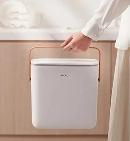 ECOCO κάδος απορριμμάτων E2236, 10lt, λευκός