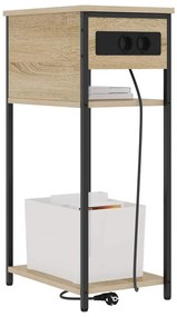 vidaXL Κομοδίνο Sonoma Δρυς 41 x 28 x 76 εκ. Επεξεργασμένο ξύλο