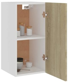 vidaXL Ντουλάπι Κρεμαστό Sonoma Δρυς 29,5x31x60 εκ. από Μοριοσανίδα