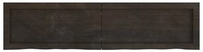 vidaXL Πάγκος Μπάνιου Σκούρο Καφέ 120x30x(2-6) εκ. Επεξεργ. Μασίφ Ξύλο