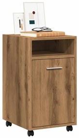 vidaXL ντουλάπι  με ροδάκια Artisan Oak 33x38x60 cm Κατασκευασμένο ξύλο