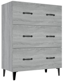vidaXL Ντουλάπι Γκρι Sonoma 69,5 x 34 x 90 εκ. από Επεξεργασμένο Ξύλο