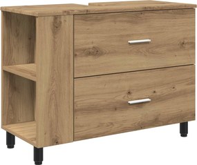 vidaXL Έπιπλο μπάνιου Artisan Δρυς 80 x 35 x 60 cm Επεξεργασμένο Ξύλο