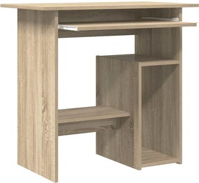 vidaXL Γραφείο Χρώμα Sonoma Δρυς 80 x 45 x 74 εκ. από Επεξ. Ξύλο