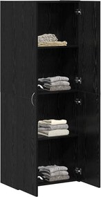 vidaXL Γραφείο Ντουλάπι Μαύρη Οξυά 60 x 32 x 152,5 εκ