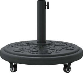 vidaXL Βάση ομπρέλας Art Deco Μαύρο Ø 45 x 39,5 εκ Σίδερο