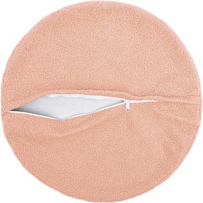 vidaXL Κάλυμμα Μαξιλαριού 6 pcs HEERLEN Ροζ Ø 30 cm Μπουκλέ