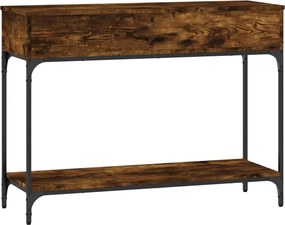 vidaXL Τραπέζι Κονσόλα Καπνιστή Δρυς 100x34,5x75 εκ. Επεξεργ. Ξύλο