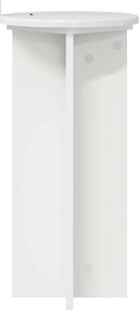 vidaXL Βάση φυτών 2 τεμ. Γυαλιστερό Λευκό 29,5 x 29,5 x 60 εκ.