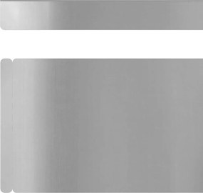 vidaXL Περίγραμμα γκαζόν 4 pcs Ασημί 450 x 0,05 x 10 εκ